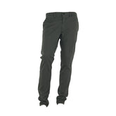 Made in Italy Elegant Gray Italian Cotton Trousers -   -  Made in Italy.